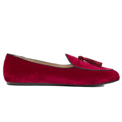Charles Philip Red Velvet Loafer -   -  Charles Philip.