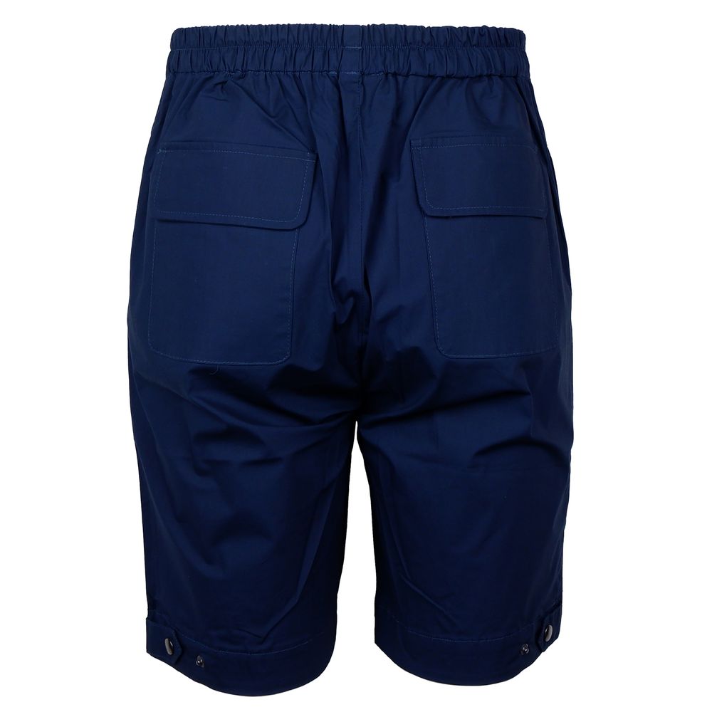 Alpha Studio Blue Cotton Short -   -  Alpha Studio.