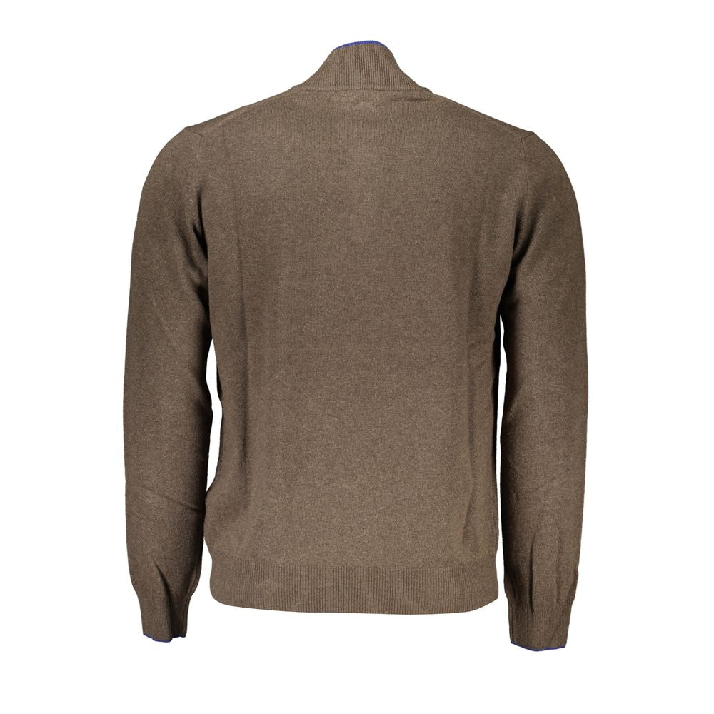 Harmont & Blaine Half-Zip Contrast Detail Sweater -   -  Harmont & Blaine.
