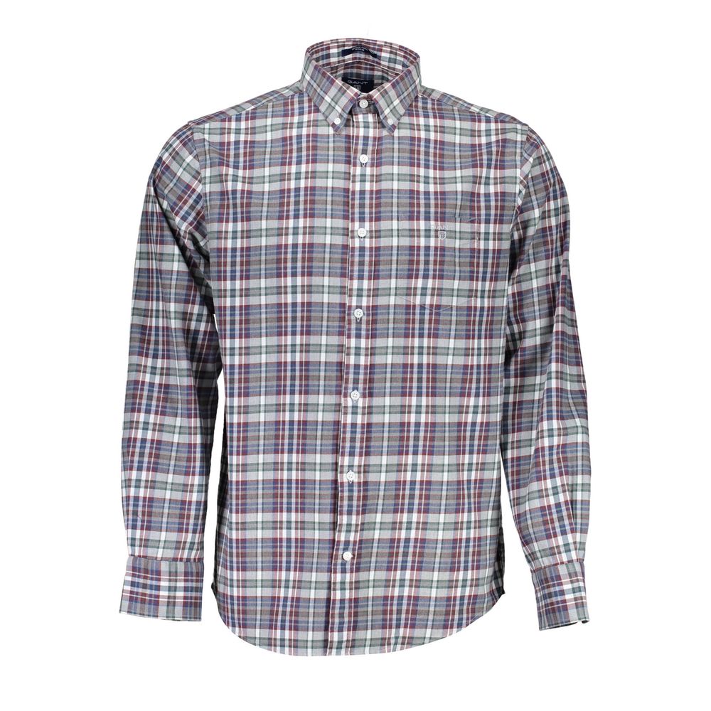 Gant Elegant Blue Cotton Button-Down Shirt -   -  Gant.