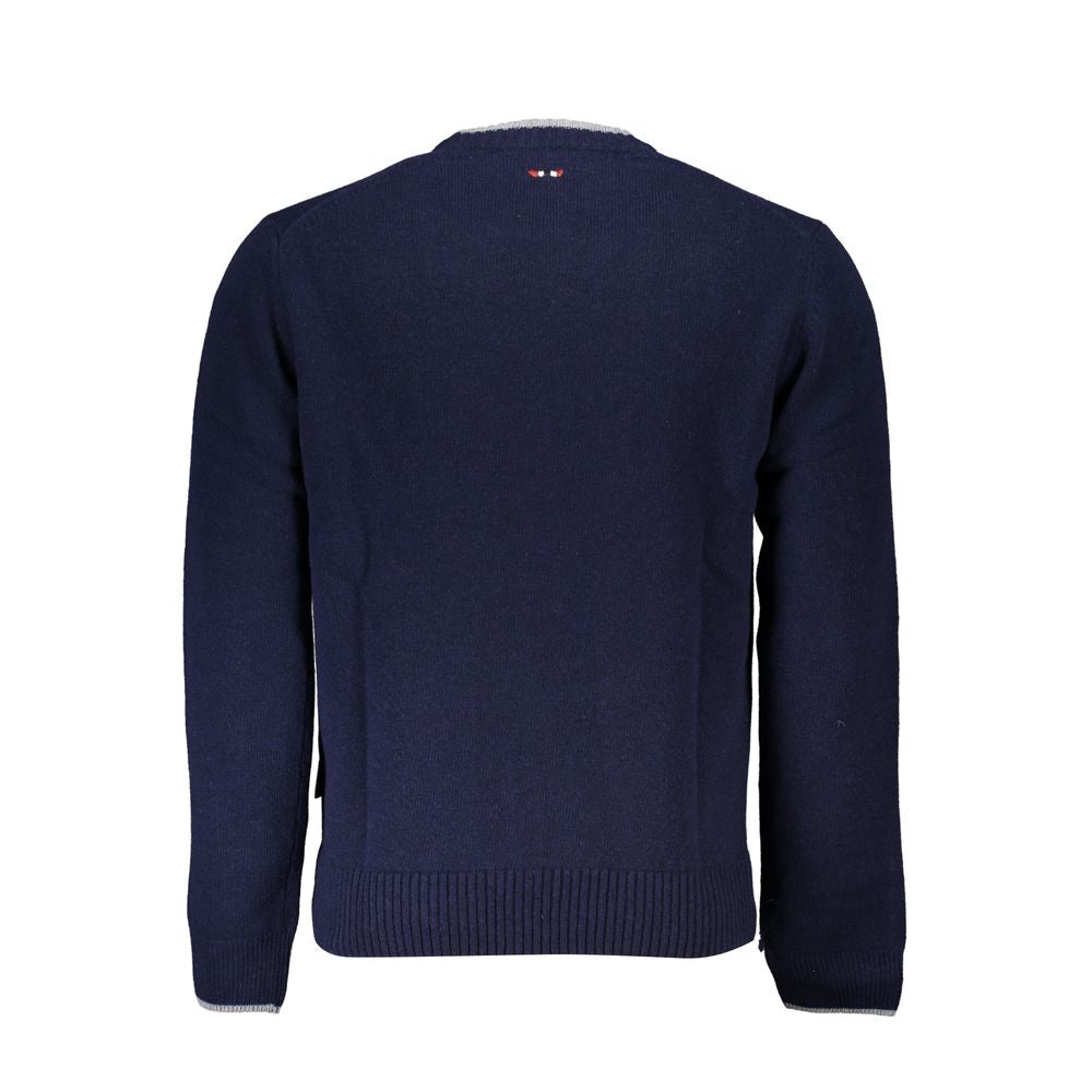 Napapijri Blue Fabric Men Sweater -   -  Napapijri.