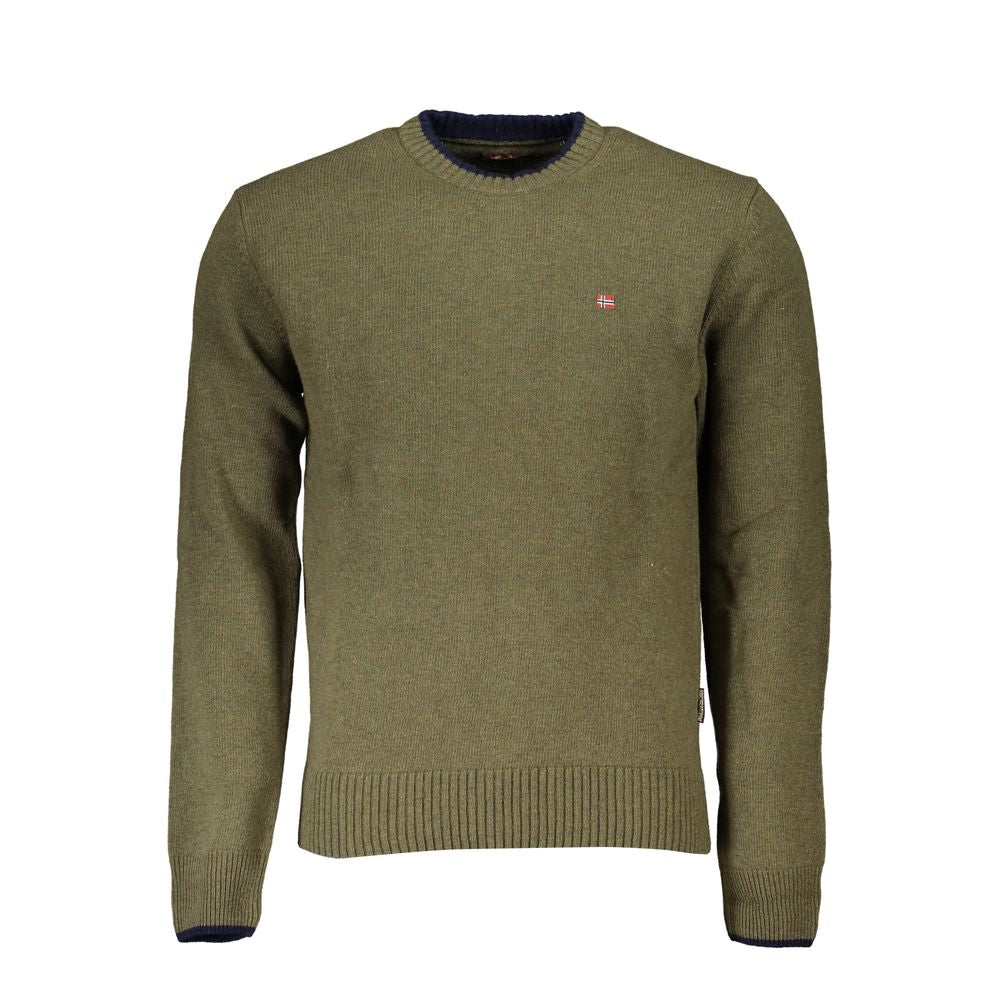 Napapijri Green Fabric Men Sweater -   -  Napapijri.