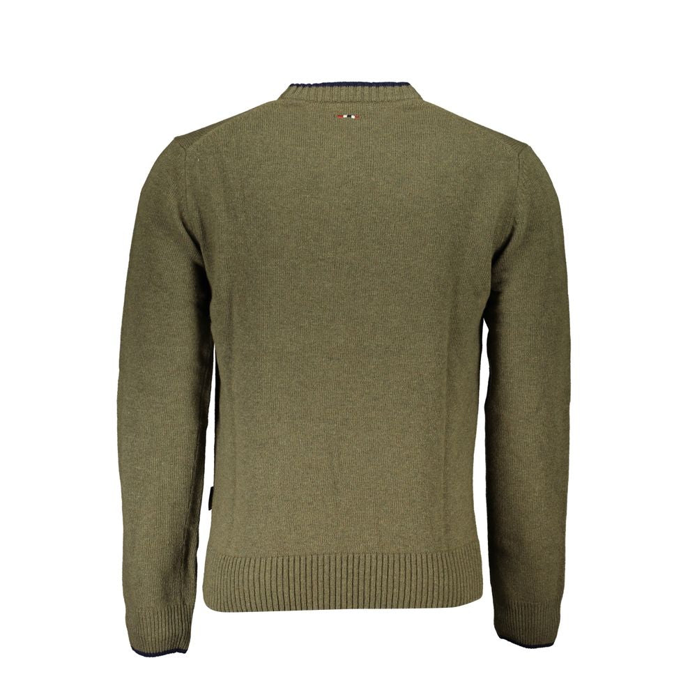 Napapijri Green Fabric Men Sweater -   -  Napapijri.