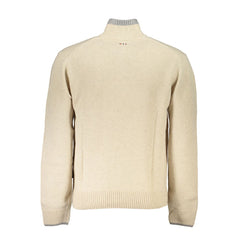 Napapijri Beige Fabric Men Sweater -   -  Napapijri.
