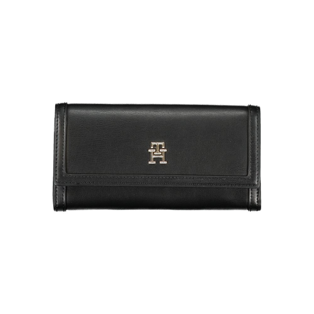 Tommy Hilfiger Elegant Black Dual-Compartment Wallet -   -  Tommy Hilfiger.