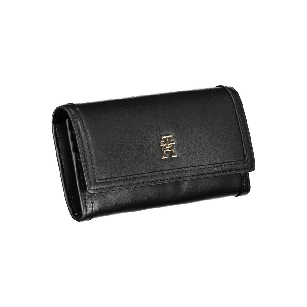 Tommy Hilfiger Elegant Black Dual-Compartment Wallet -   -  Tommy Hilfiger.