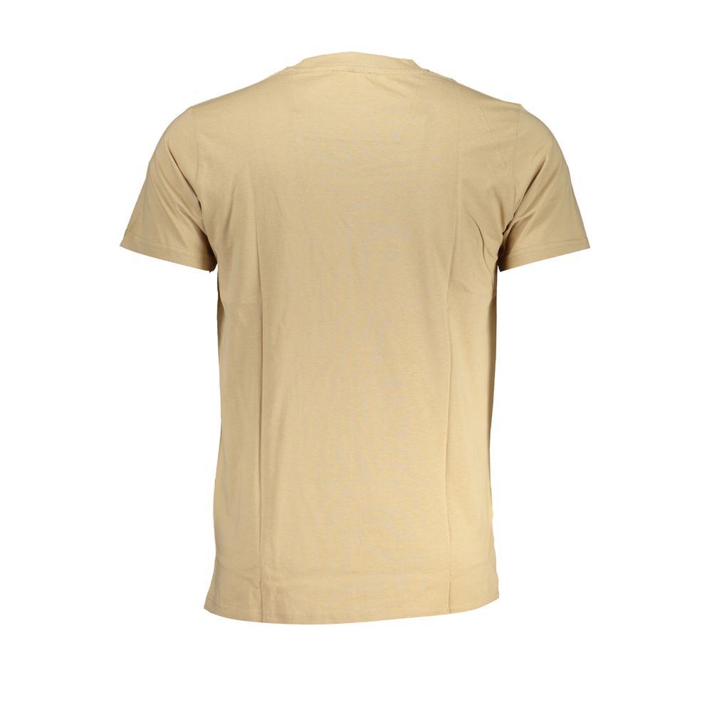 Cavalli Class Beige Cotton T-Shirt -   -  Cavalli Class.