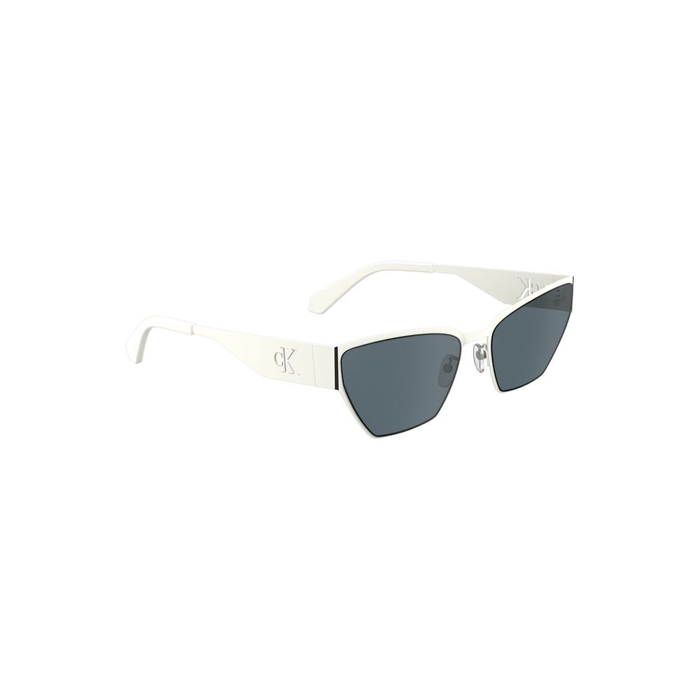 Calvin Klein White Metal Women Sunglass -   -  Calvin Klein.