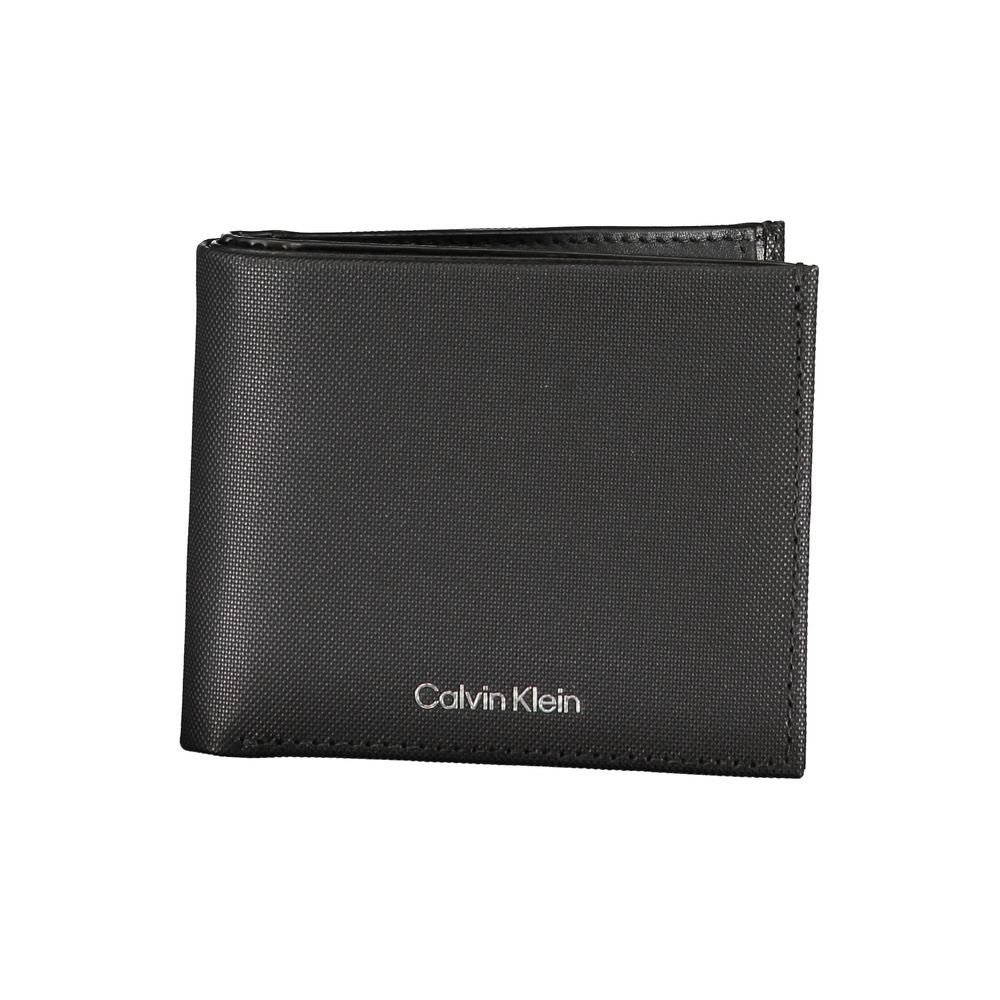Calvin Klein Elegant Black Leather Wallet with RFID Block -  Leather Wallet for Men -  Calvin Klein.