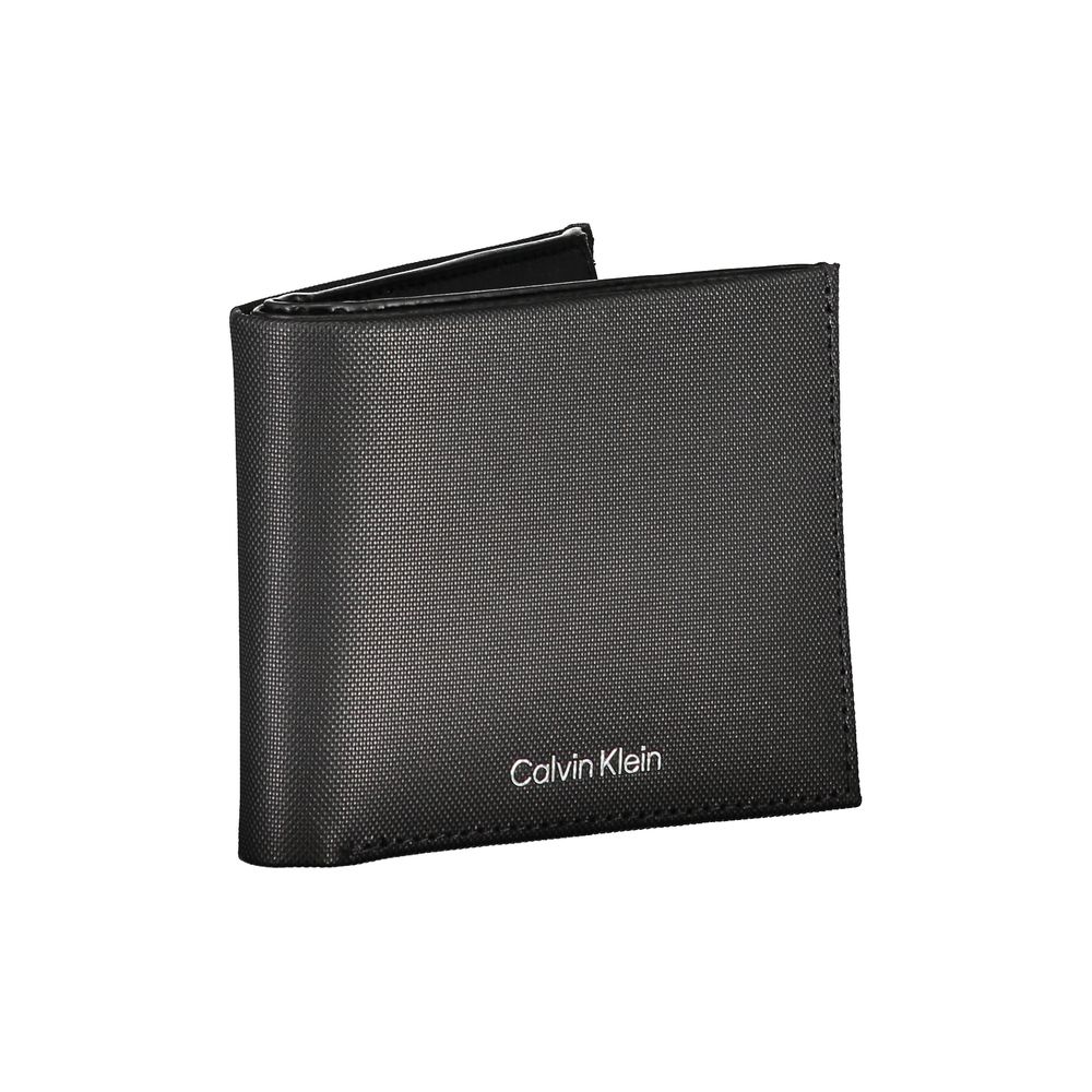 Calvin Klein Elegant Black Leather Wallet with RFID Block -  Leather Wallet for Men -  Calvin Klein.