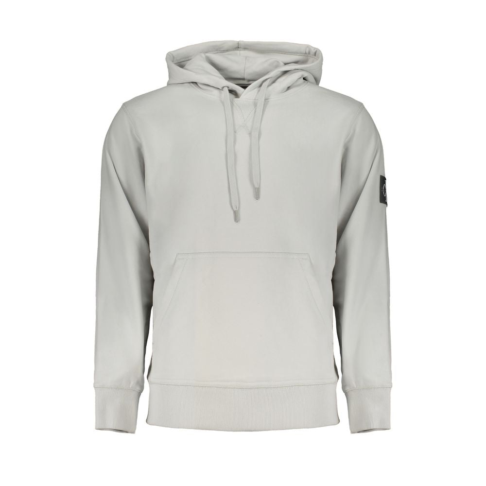 Calvin Klein Gray Cotton Men Sweater -   -  Calvin Klein.