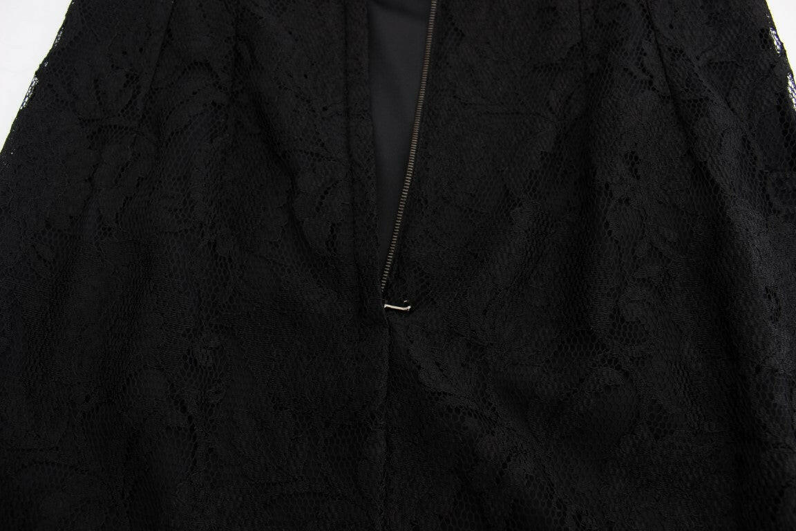 Dolce & Gabbana Black Floral Lace Long Ball Maxi Dress -   -  Dolce & Gabbana.