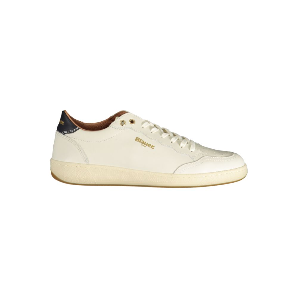 Blauer White Polyester Sneaker -   -  Blauer.