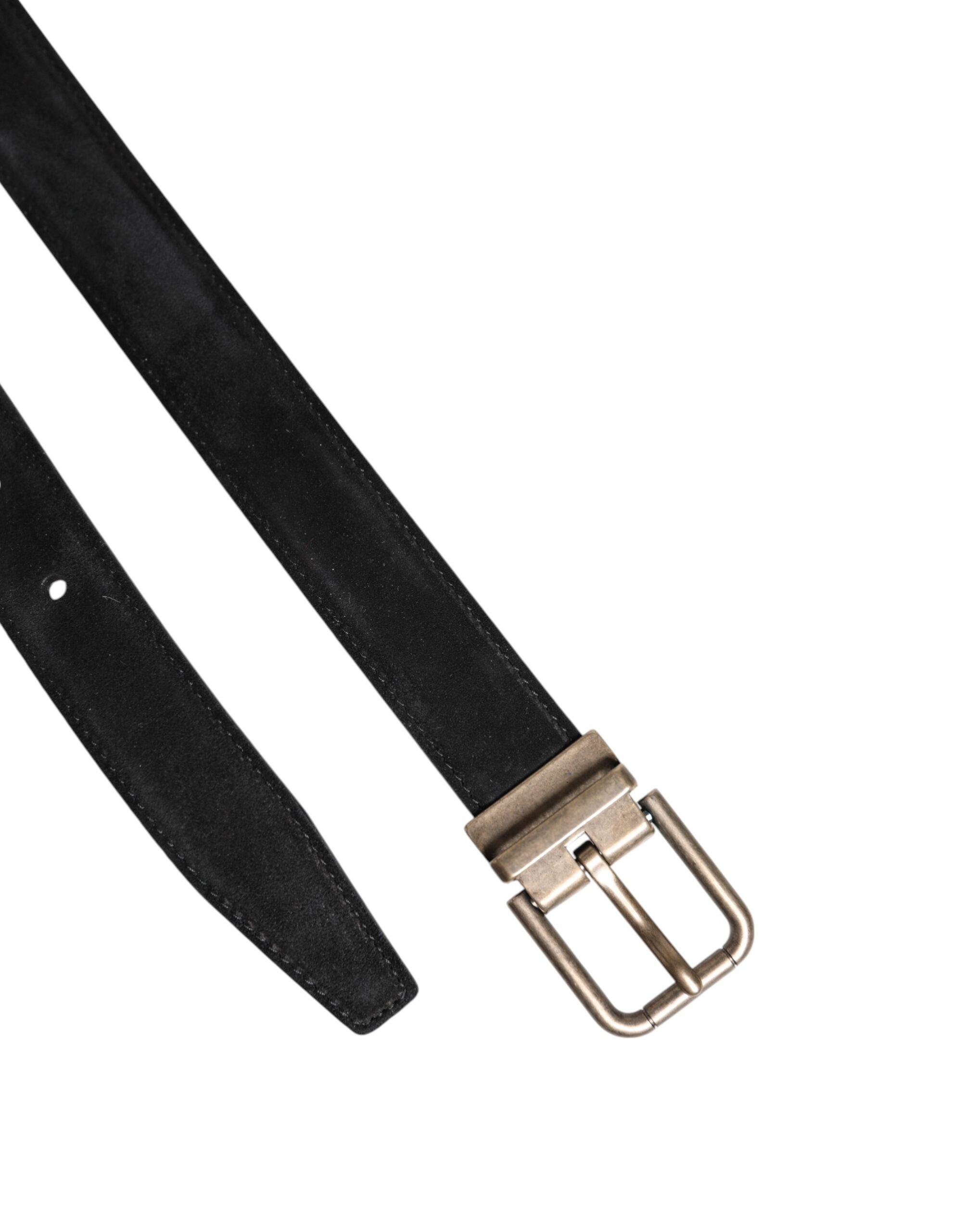 Dolce & Gabbana Black Calf Leather Classic Metal Buckle Belt -   -  Dolce & Gabbana.