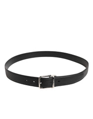 Dolce & Gabbana Black Calf Leather Classic Metal Buckle Belt -   -  Dolce & Gabbana.