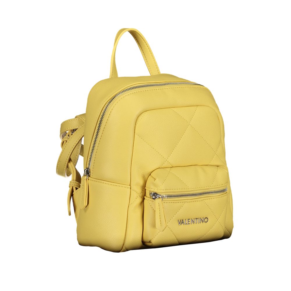 Mario Valentino Yellow Polyethylene Backpack -  Luxury Backpacks for Women -  Mario Valentino.