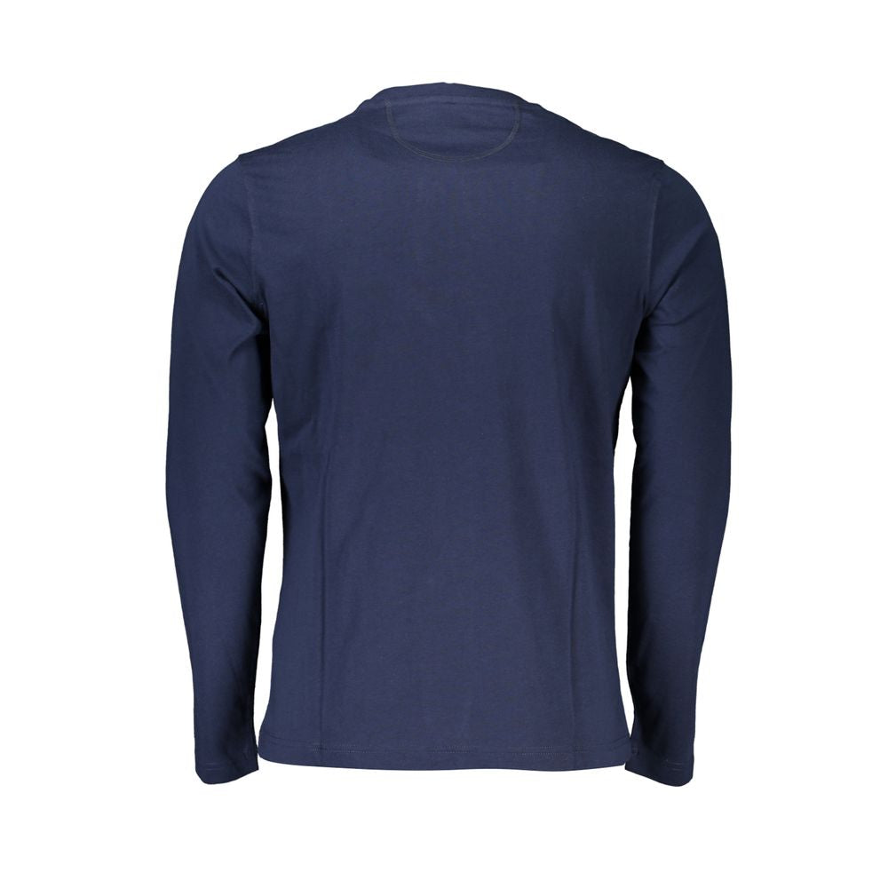 La Martina Chic Blue Crew Neck Embroidered T-Shirt -   -  La Martina.