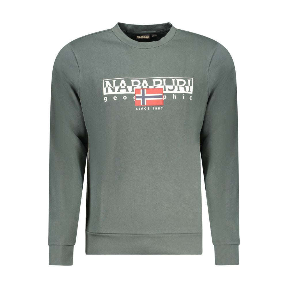 Napapijri Green Cotton Sweater -   -  Napapijri.