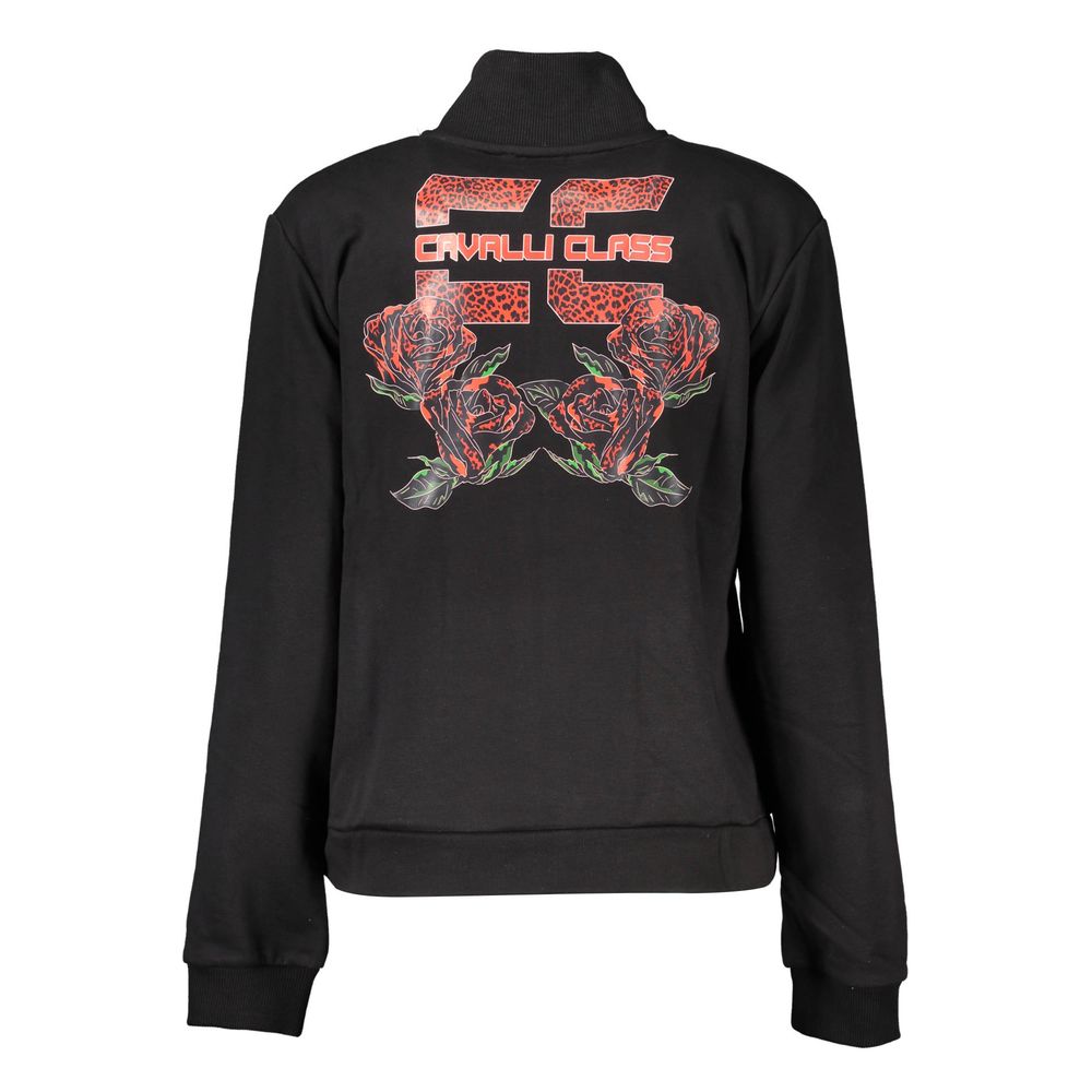 Cavalli Class Black Cotton Women Sweater -   -  Cavalli Class.