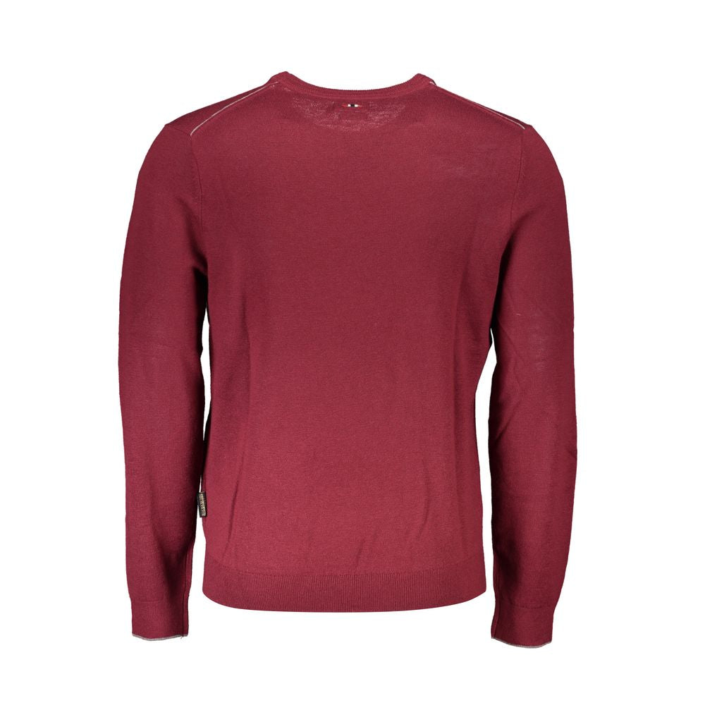 Napapijri Red Fabric Men Sweater -   -  Napapijri.