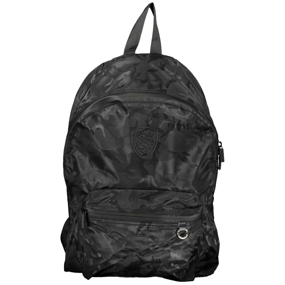 Blauer Sleek Urban Black Backpack with Laptop Sleeve -   -  Blauer.