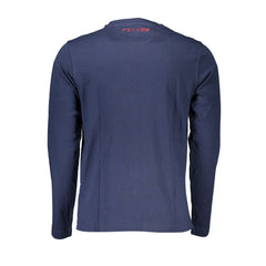 La Martina Regal Blue Crew Neck Embroidered Tee -   -  La Martina.