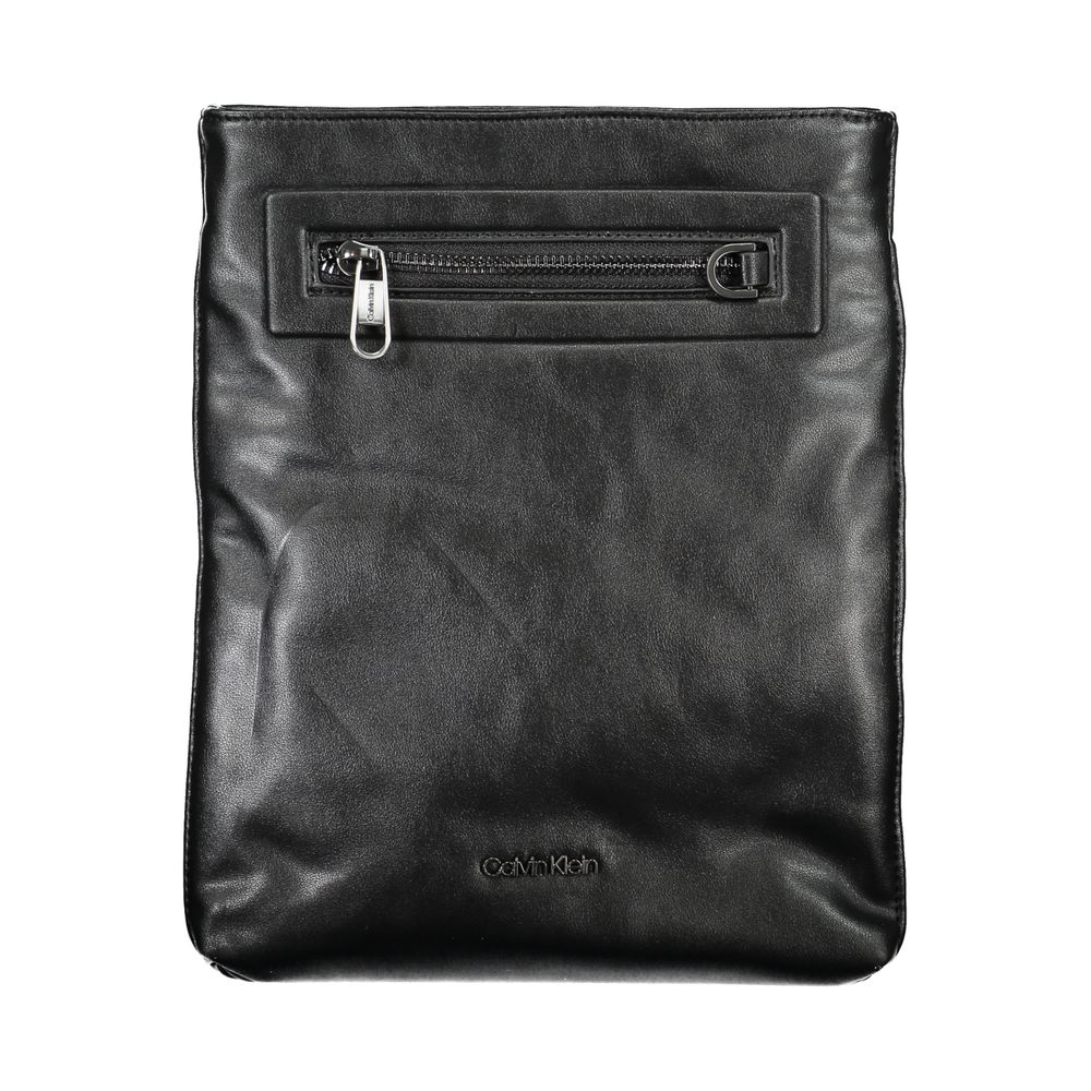 Calvin Klein Sleek Black Shoulder Bag with Contrast Details -  Shoulder Bag for Men -  Calvin Klein.