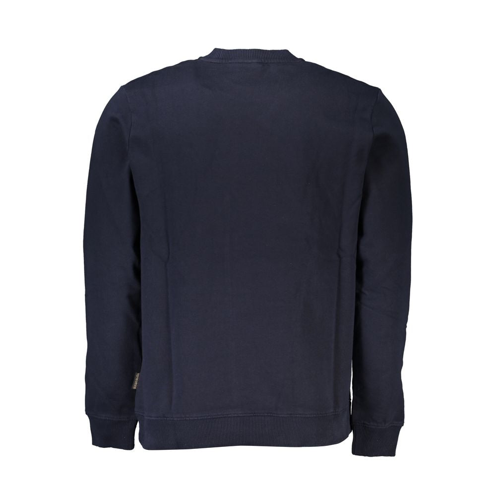 Napapijri Blue Organic Cotton Men Sweater -   -  Napapijri.