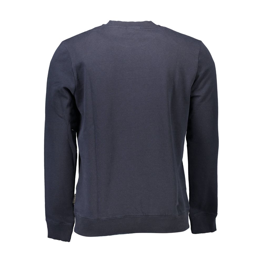 Napapijri Blue Organic Cotton Men Sweater -   -  Napapijri.