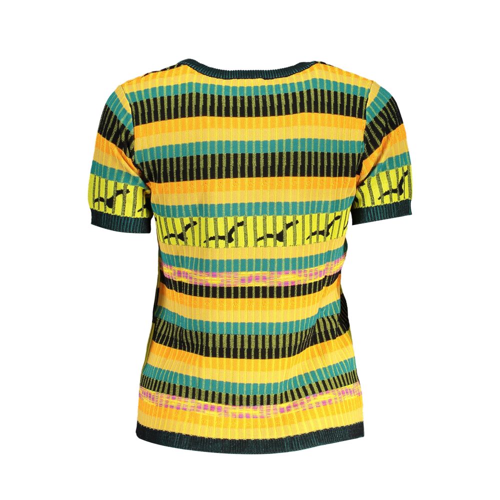 Desigual Yellow Viscose Women Sweater -   -  Desigual.