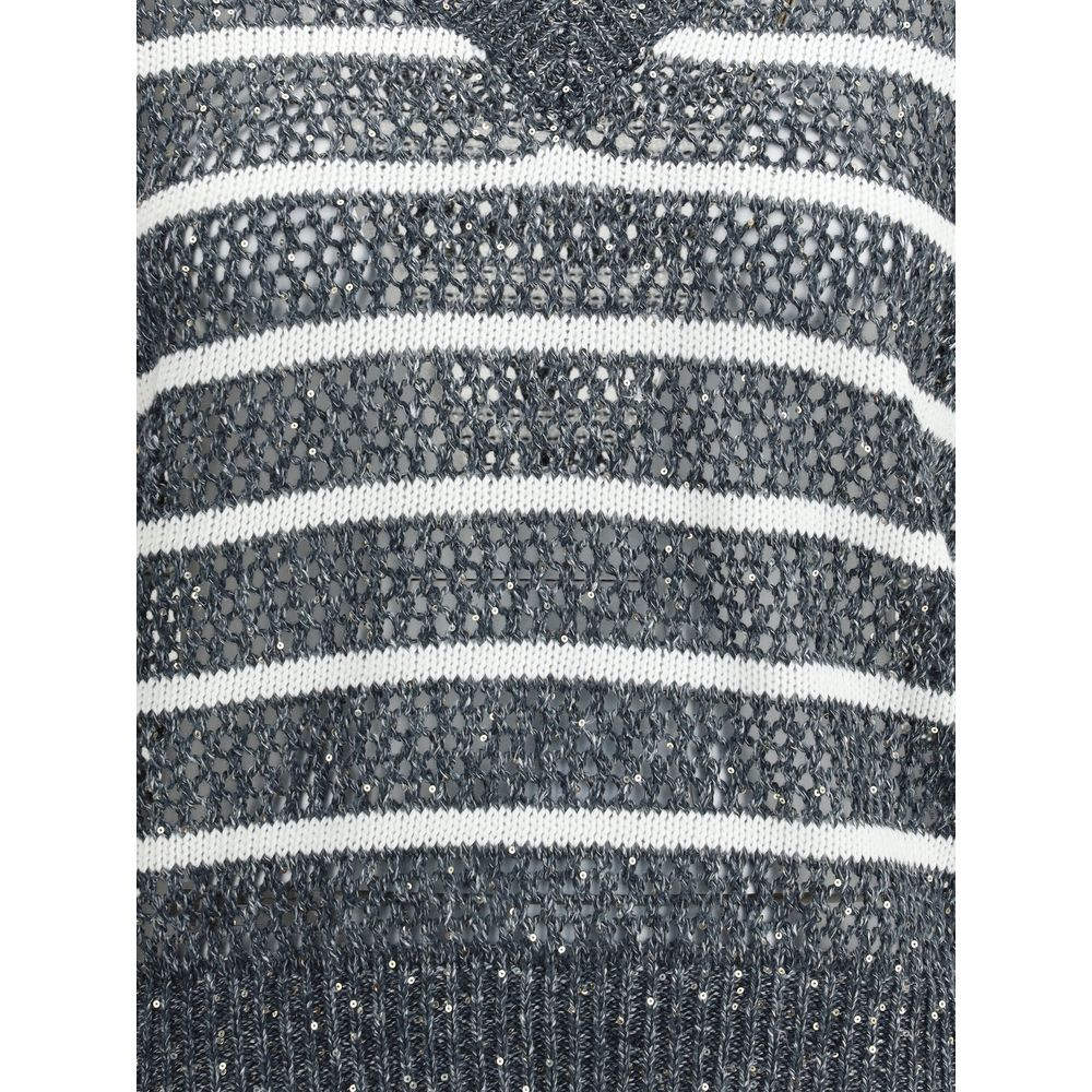 Brunello Cucinelli Striped Vest -   -  Brunello Cucinelli.