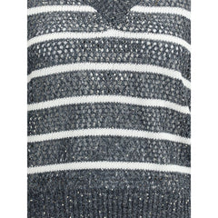 Brunello Cucinelli Striped Vest -   -  Brunello Cucinelli.