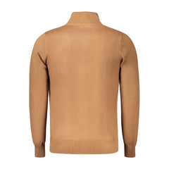 Coveri Moving Brown Viscose Men Cardigan -   -  Coveri Moving.