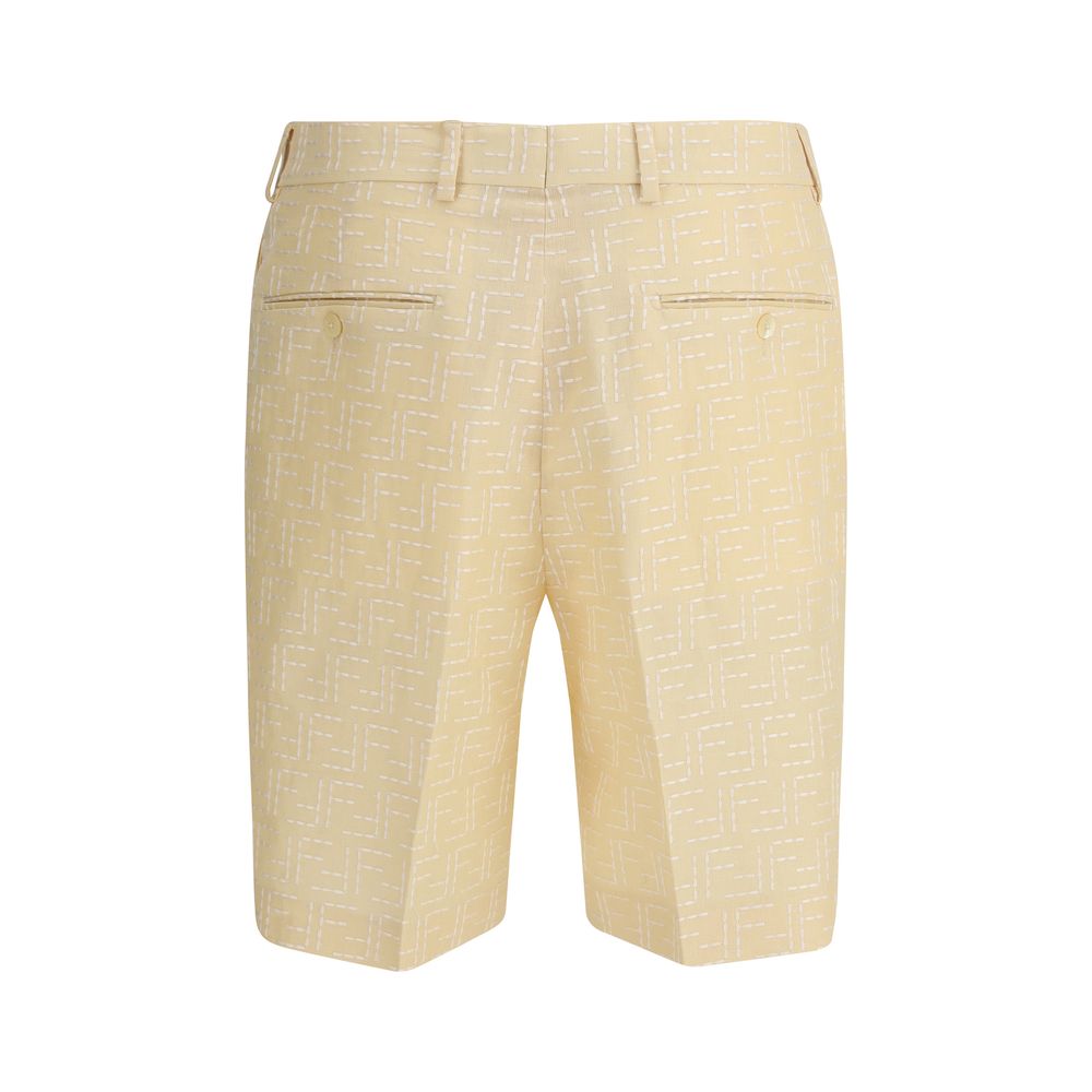 Fendi Linen Shorts -   -  Fendi.