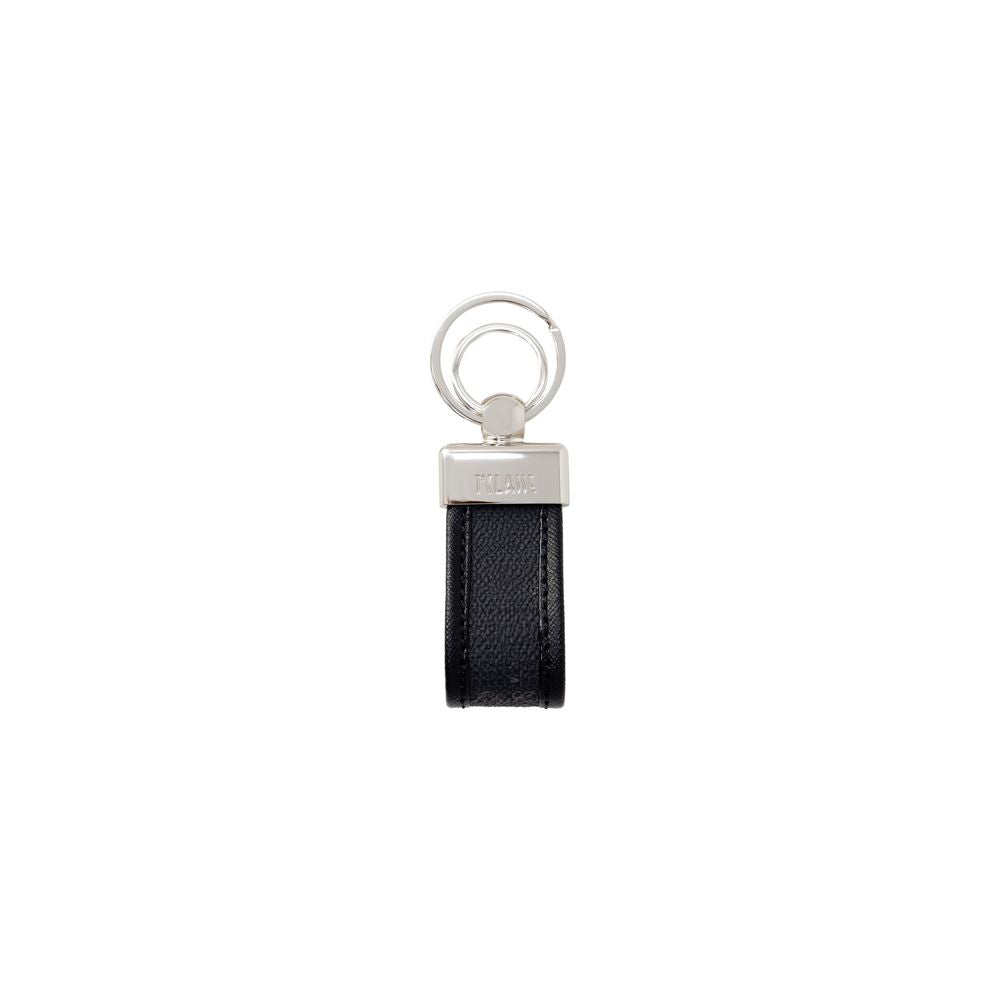 Alviero Martini Prima Classe Black Leather Keychain -   -  Alviero Martini Prima Classe.