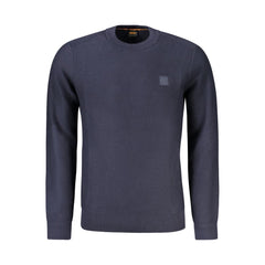 Hugo Boss Blue Cotton Men Sweater -   -  Hugo Boss.