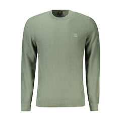 Hugo Boss Green Cotton Men Sweater -   -  Hugo Boss.