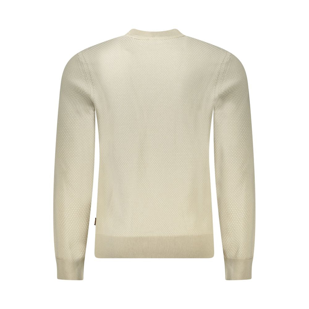 Hugo Boss Beige Cotton Men Sweater -   -  Hugo Boss.