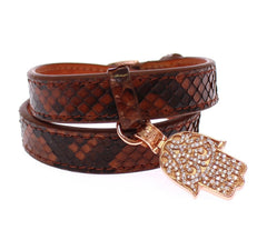 Nialaya CZ Hamsa Eye 18K Gold 925 Silver Bracelet -   -  Nialaya.