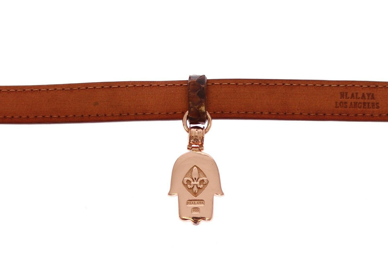 Nialaya CZ Hamsa Eye 18K Gold 925 Silver Bracelet -   -  Nialaya.