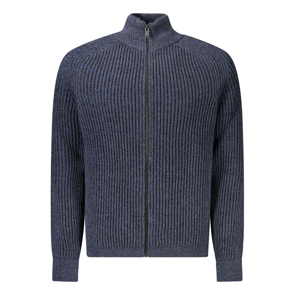 Hugo Boss Blue Wool Men Cardigan -   -  Hugo Boss.