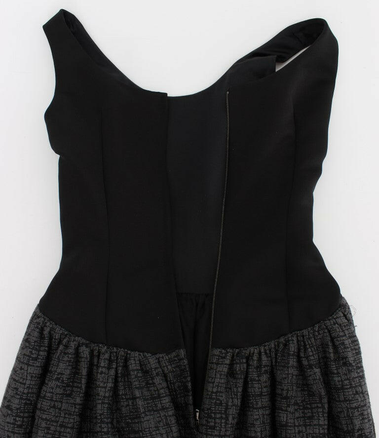 Dolce & Gabbana Black Gray Sheath Gown Full Length Dress -   -  Dolce & Gabbana.