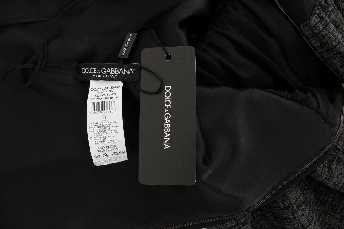 Dolce & Gabbana Black Gray Sheath Gown Full Length Dress -   -  Dolce & Gabbana.