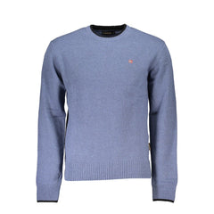 Napapijri Blue Fabric Men Sweater -   -  Napapijri.