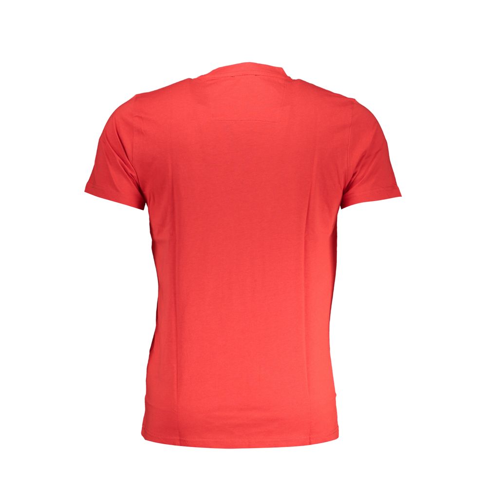 Cavalli Class Red Cotton T-Shirt -   -  Cavalli Class.