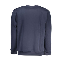 Cavalli Class Elegant Crew Neck Fleece Sweatshirt in Blue -   -  Cavalli Class.