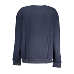 Cavalli Class Chic Blue Embroidered Fleece Sweatshirt -   -  Cavalli Class.