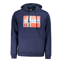 Norway 1963 Blue Cotton Mens Hoodie -   -  Norway 1963.