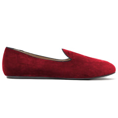 Charles Philip Red Velvet Loafer -   -  Charles Philip.