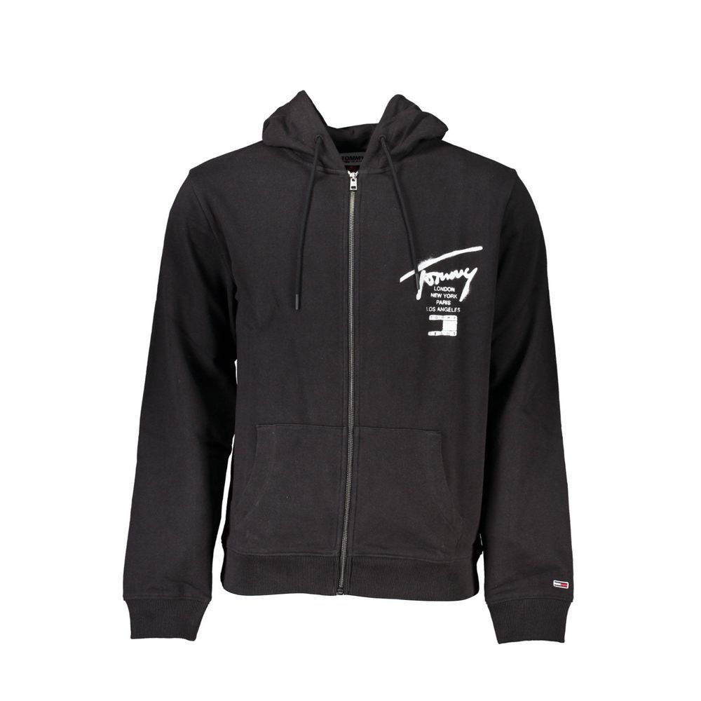 Tommy Hilfiger Black Cotton Men Sweater -   -  Tommy Hilfiger.